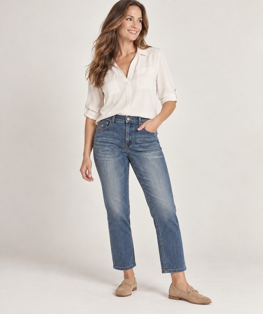 NEW Gloria Vanderbilt Amanda Jeans Women’s Size 10 Short Straight Leg Stretch